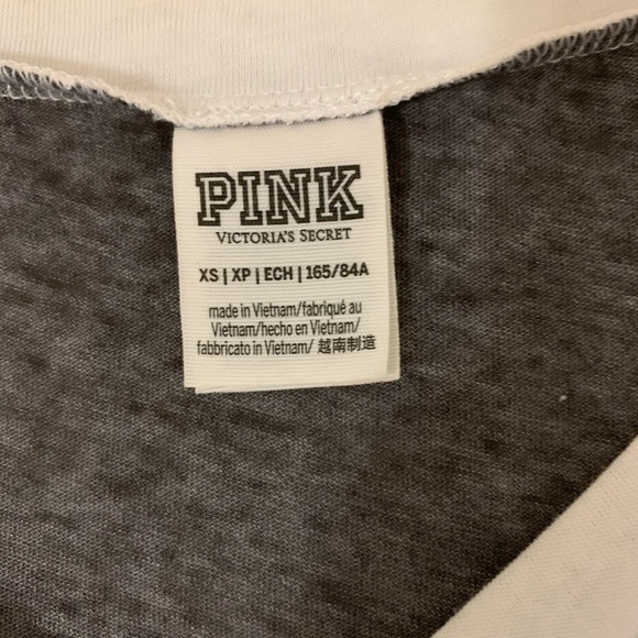 pink victoria’s secret v neck graphic tee - Picture 2 of 2